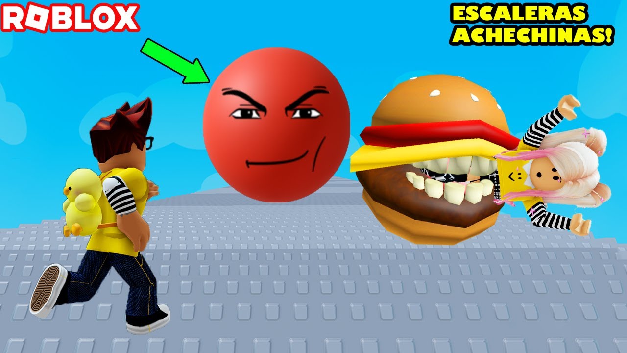 Subiendo Por Las Escaleras Achechinas Mas Troll De Roblox! 😮😮😄💪