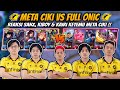 META CIKI VS FULL ONIC ESPORTS !! Reaksi Onic Sanz, Kiboy & Kairi Ketemu Meta Ciki - Mobile Legends image