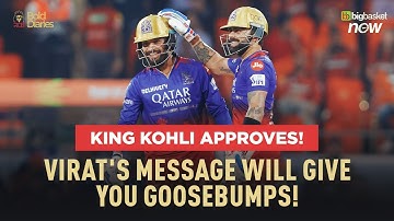 King Kohli Approves | Virat Kohli on Rajat Patidar being named RCB Captain | IPL 2025