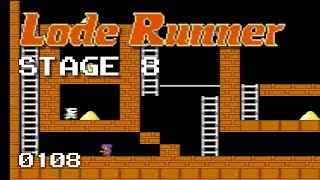 Lode Runner 1 - Stage 8 [0108]
