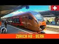 Cab ride zrich  bern  train drivers view in switzerland in 4k august 2022