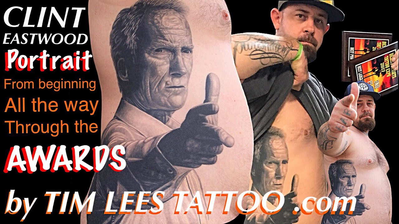 Art Junkies Tattoo Studio  Tattoos  Custom  Clint Eastwood Tattoo