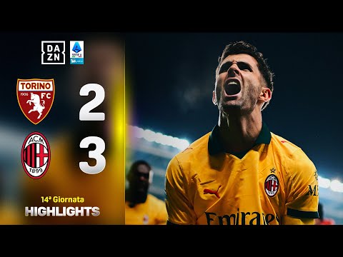 Video PULISIC entra e la RIBALTA: Torino-Milan 2-3 | Serie A Enilive | DAZN Highlights