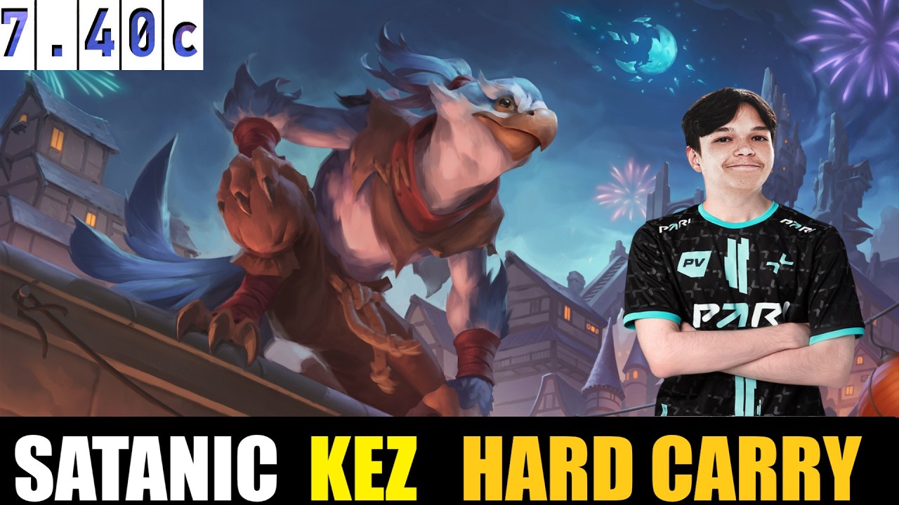 🤯 SATANIC [KEZ] CARRY 7.40c - DOTA 2 HIGHEST MMR MATCH