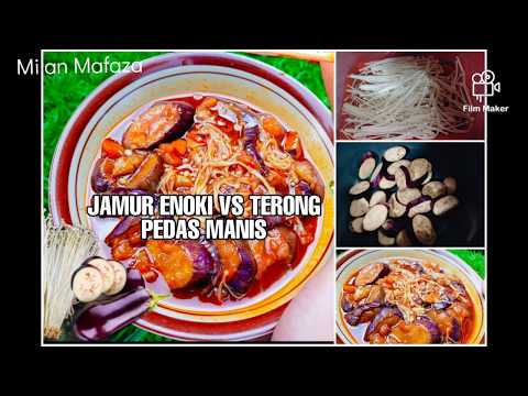Resep Terong Jamur Enoki