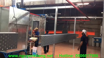 Thi công dây chuyền sơn tĩnh điện- Súng phun sơn- Bộ lọc bụi sơn tĩnh điện- 0906617986
