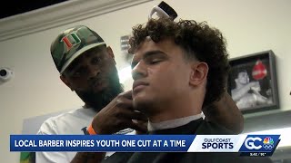 A neighborhood hero: Fort Myers barber inspires youth athletes one cut at a time