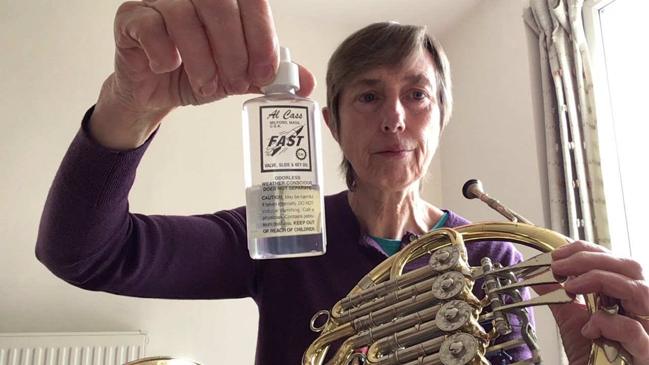 Oil your french horn valves YouTube