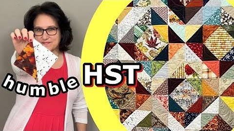 🟨 ◩🔻Half Square Triangle Quilt Design EASY