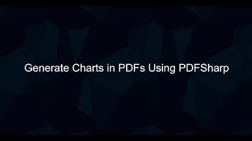 Add Charts To PDF File in C#/.NET 9 Using PDFSharp-MigraDoc