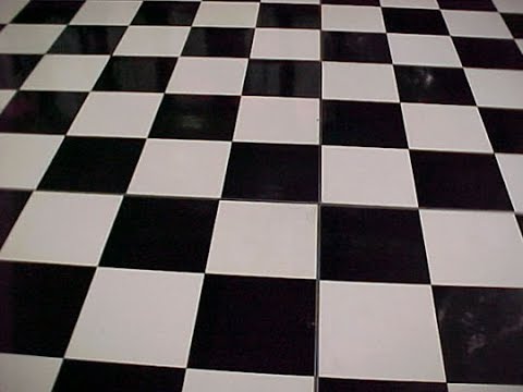 Black and white linoleum Black and white linoleum