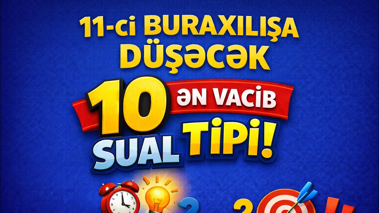 ✅️ 11 sinif Buraxılışa düşəcək 10 sual (61-70) #buraxılış #11sinif #buraxilisimtahani #riyaziyyat 