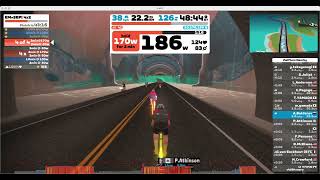 Тренировка в ZWIFT. 23 января 2023 г.  VO2MAX