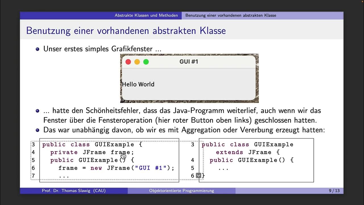 Objektorientierte Programmierung mit Java 19: Abstrakte Klassen und ...