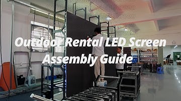 How To Install EA500H9 Rental LED Display By Braket  | EagerLED LED Display Installation Guide