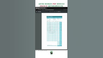 ARTIK HERKES PDF DOSYAYI EXCEL