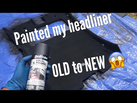 Can You Dye Headliner Black