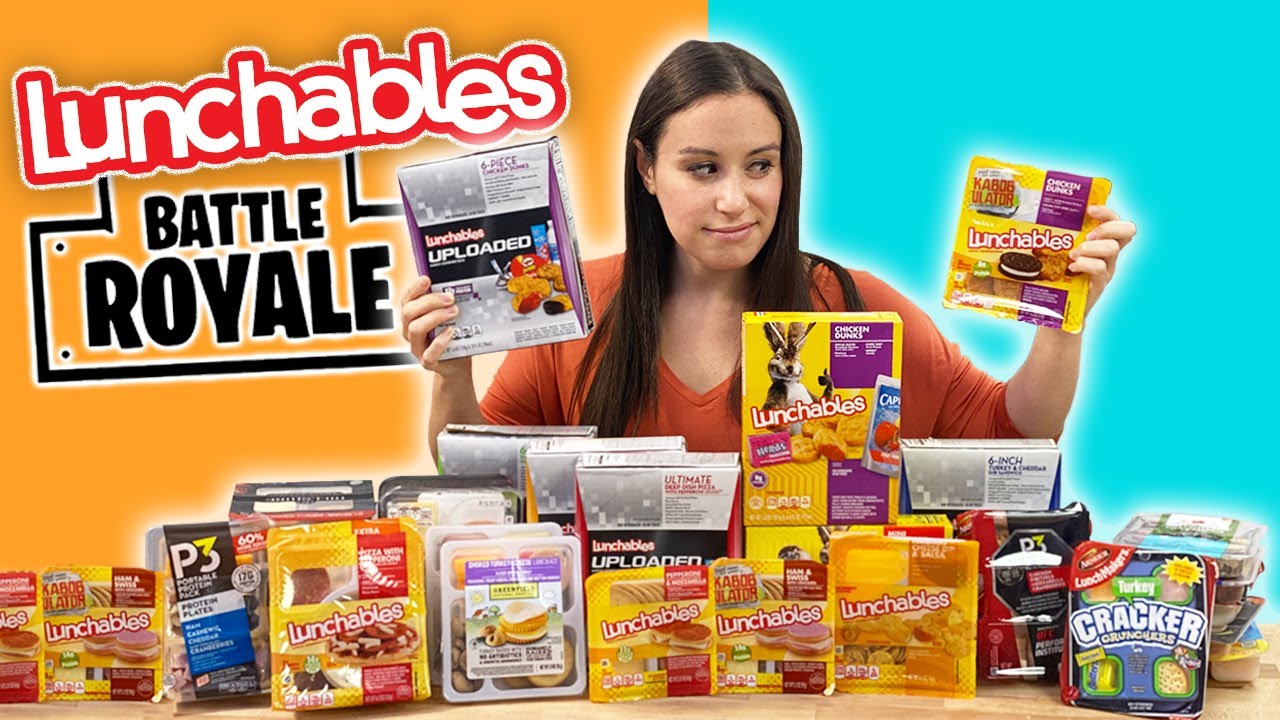 Ranking ALL THE Lunchables in our Grocery Store | HellthyJunkFood