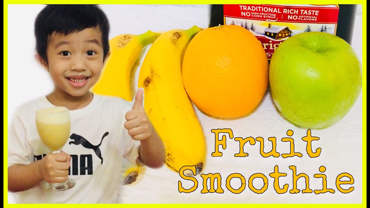 APPLE BANANA ORANGE SMOOTHIE LATHREAL'S DIY FRUIT SMOOTHIE EASY