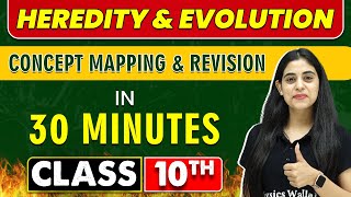 HEREDITY & EVOLUTION in 30 Minutes || Mind Map Series for Class 10th