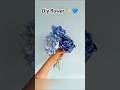 'HOW TO MAKE A BEAUTIFUL BLUE PAPER FLOWER ! EASY DIY PAPER FLOWER CRAFT ! HANDMADE FLOWER TUTORIAL!