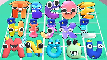 Alphabet Combine Merge Master vs ALPHABET DINO RUN, Merge Battles ⭐ Number Lore ⭐ abcdef...wxyz