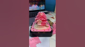 How to make 3d calendar memo pad #calendar #3d #papercraft #laserengraving #handmade assembly