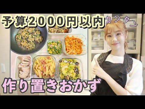 【作り置き】2000円以内の食材で簡単節約レシピ7品！【主婦】