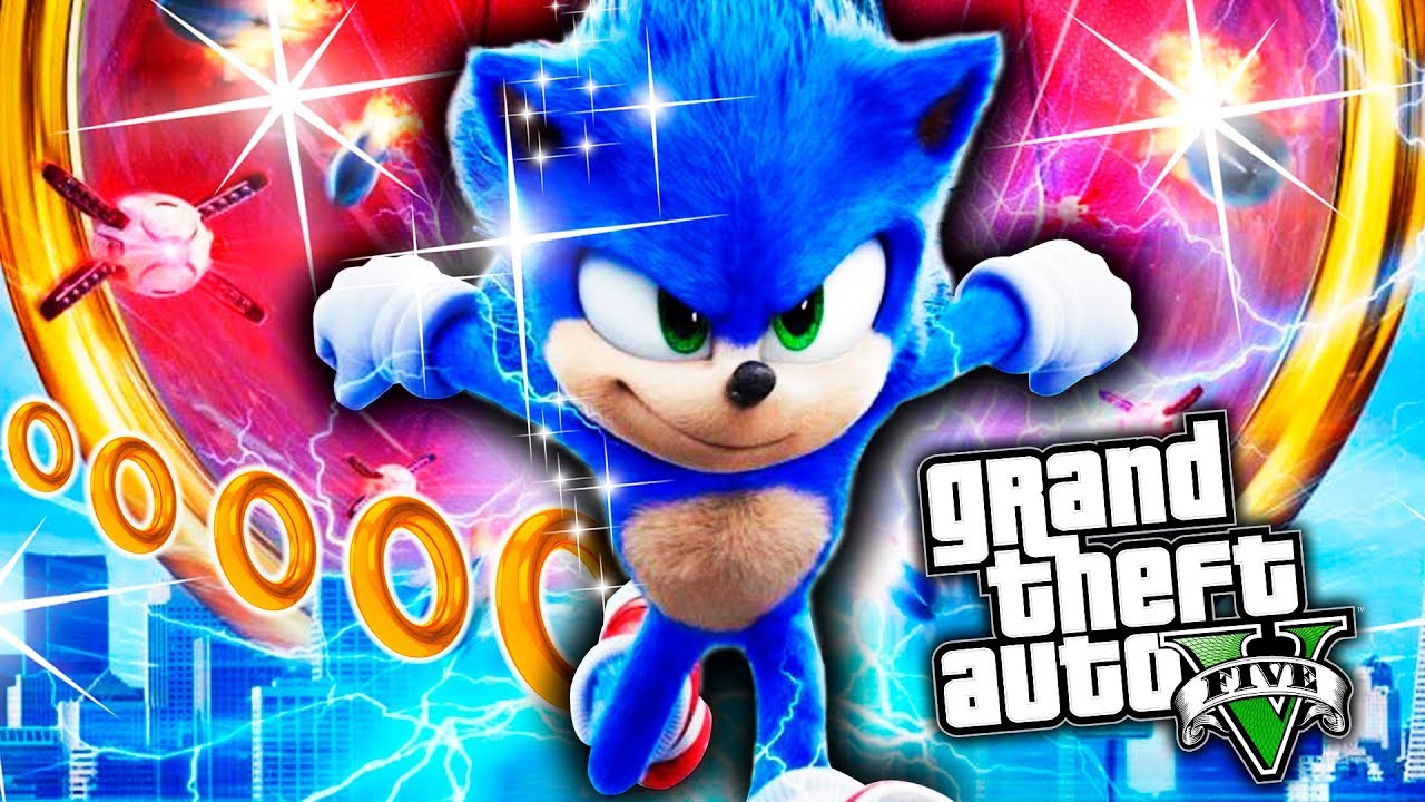 Soy Sonic En Gta 5 El Personaje Más Rapido Grand Theft Auto V Gta V Mods - gta 5 for kids roblox youtube