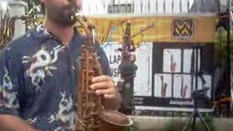 Alto saxwood played by Mr Steve Grant