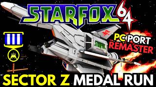 Sector Z Medal Run | Star Fox 64 PC Port (4K Textures)