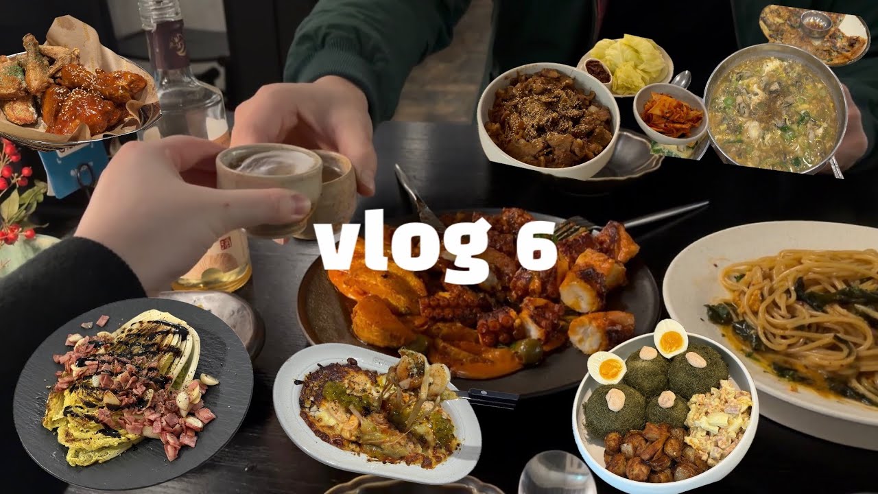 [브이로그6](no밀가루)고구마피자, 알배추스테이크, 아산‘서천굴칼국수’, 수원 행궁동 ‘쌀술집’, 광교 ‘타르테은‘, 간장불고기&양배추쌈, 명란마요 감태주먹밥, 마카로니샐러드