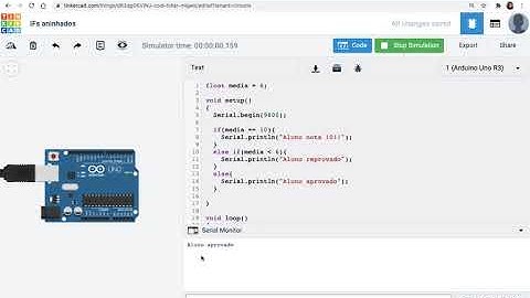 10 - IFs aninhados - Arduíno no Tinkercad