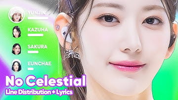 LE SSERAFIM - No Celestial (Line Distribution + Lyrics Karaoke) PATREON REQUESTED