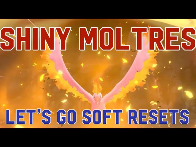 SHINY MOLTRES AFTER ONLY 2 DAYS OF SOFT RESETS!!! (Pokemon Let's Go) 