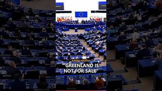 EU Parliament President: "Greenland Is NOT For Sale" #Shorts