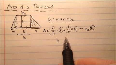 Derive the Formula for the Area of a Trapezoid