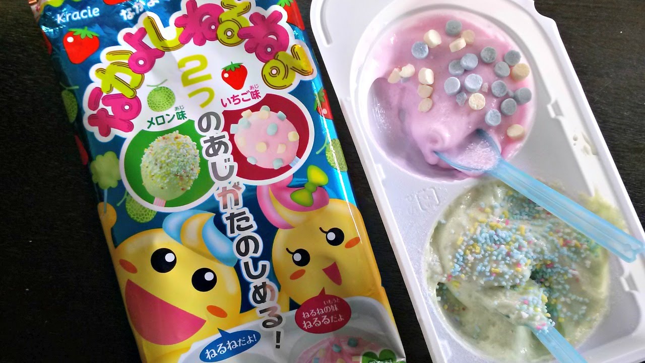 Nakayoshineruneru Melon & Strawberry Foam Candy - Whatcha Eating? #163 | emmymade
