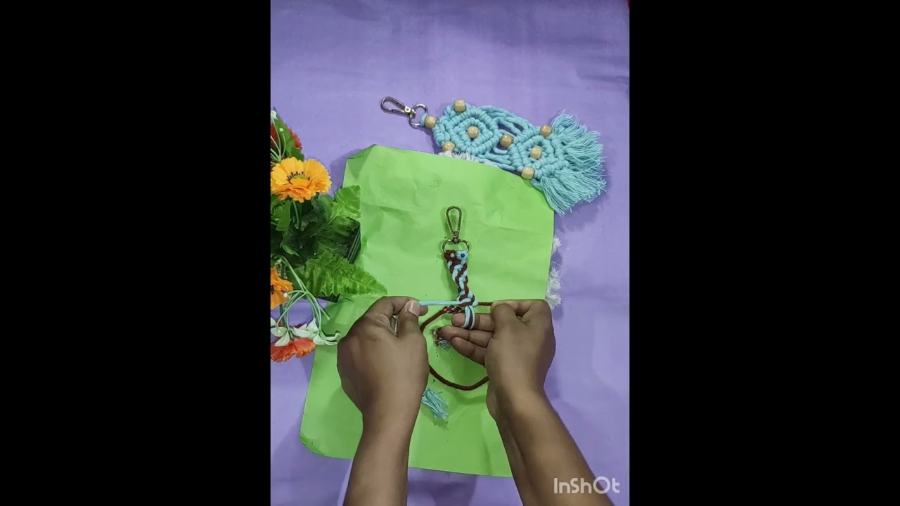 macrame keychain tutorial.. 