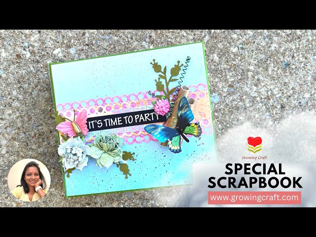 Birthday Scrapbook Idea, JK Arts, Birthday Scrapbook Tutorial Link :   #DIY #Scrapbook #Tutorial  #Birthay #GiftIdea #Howto #make #Scrapbook #JKArts, By JK Arts