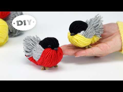 🐦 Easy and Simple! 🐤 How to Make Birds Out of Yarn 🧶
