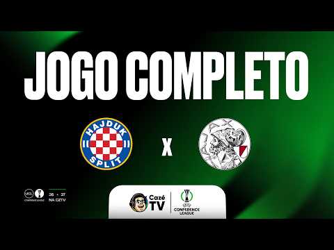 JOGO COMPLETO (SOM AMBIENTE): HAJDUK SPLIT X AJAX | CONFERENCE LEAGUE 26/27 | 1ª RODADA