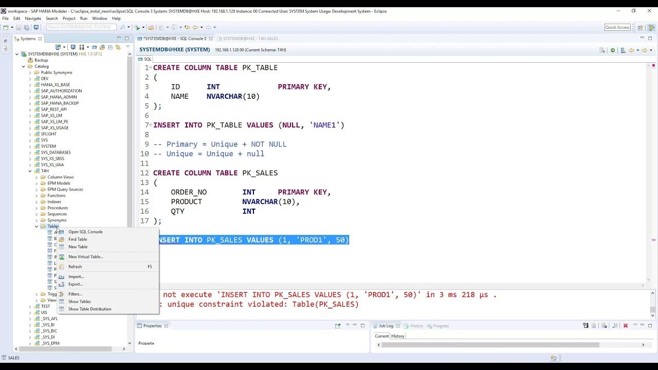 36 Create Table - II - YouTube