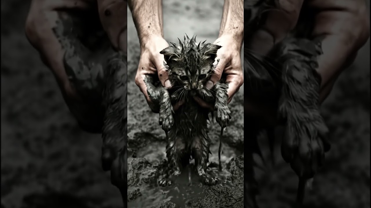 I Rescued The Almost Dead Kitten Lying In The Mud