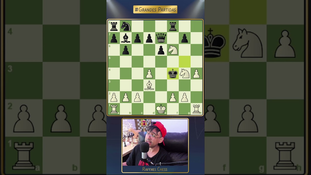 Pendurei peças e achei esse Mate IN-CRE-Í-BLE. #raffaelchess #xequemat