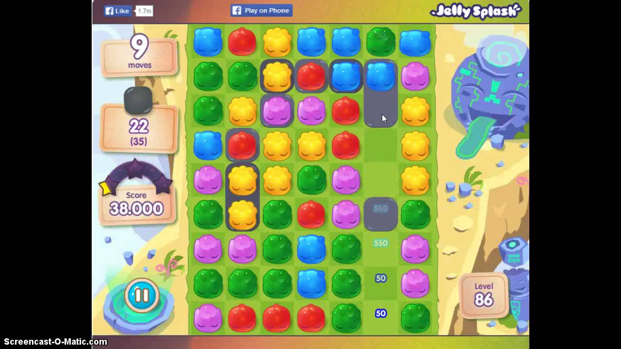 Jelly Splash Level 86 Walkthrough No Booster YouTube