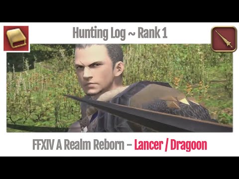FFXIV Hunting Log Lancer Rank 1 - A Realm Reborn