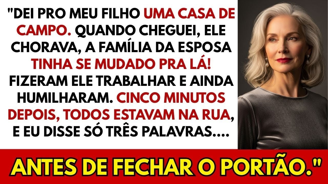 Dei uma casa pro meu filho – quando cheguei, ele chorava, a família dele já estava lá!