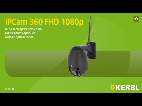 IPCam 360 FHD 1080p with 4x optical zoom (#10809) (DE)