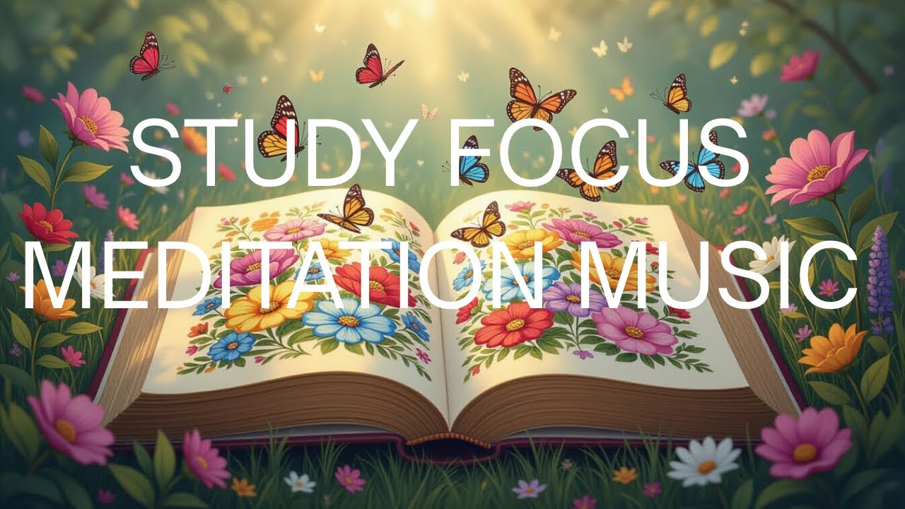 A Garden Comes Alive • Open Flower Book with Floating Butterflies | Relax & Unwind